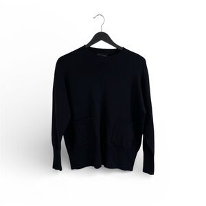 Elegant Black Women's Crew Neck Sweater
